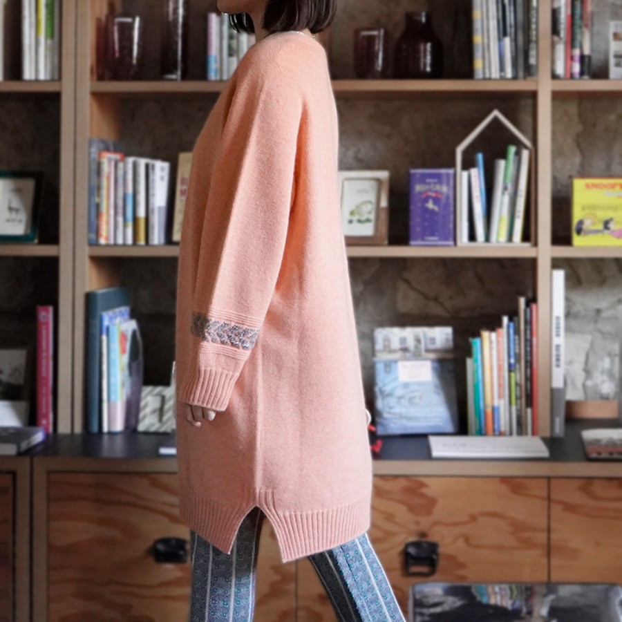 <maalisukuu>ウール/アンゴラ プレスジャガードチュニック/フリーサイズ