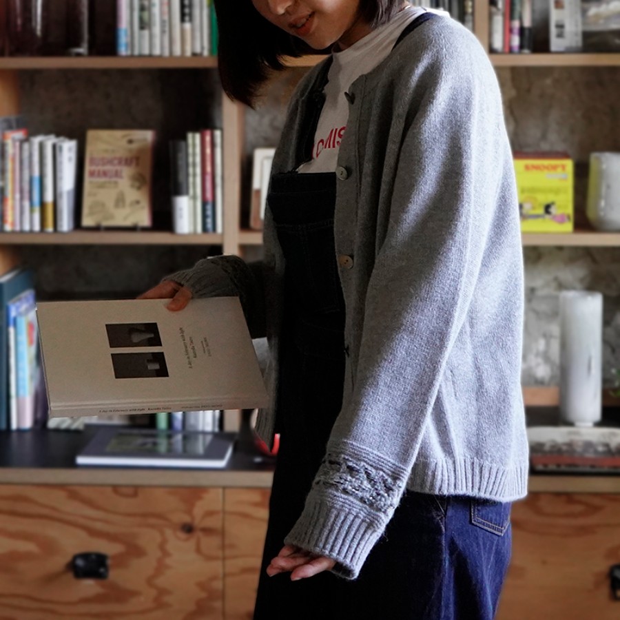 <maalisukuu>ウール/アンゴラ プレスジャガードカーディガン/フリーサイズ