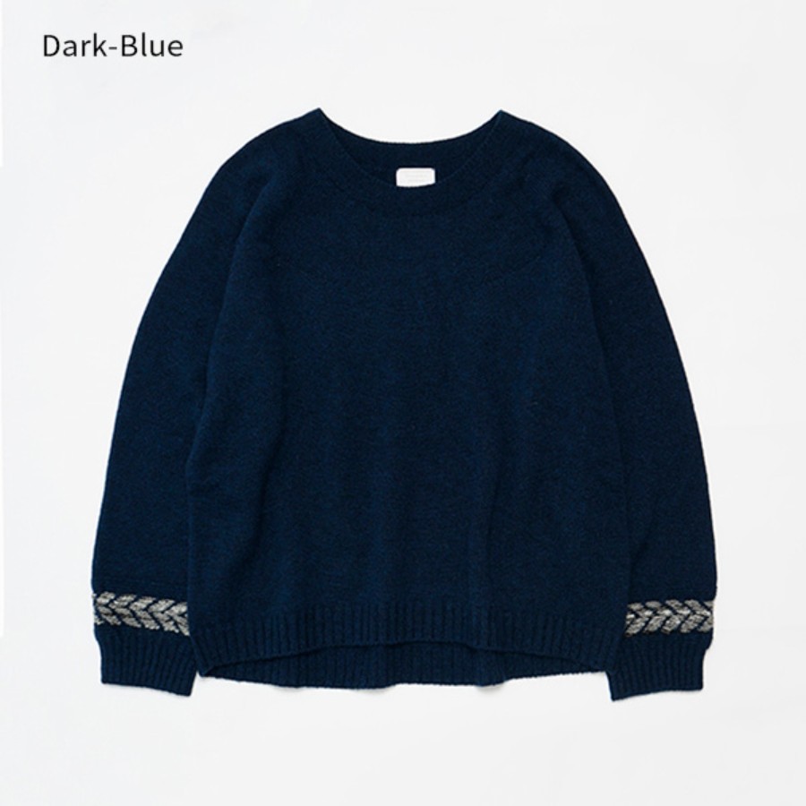 <maalisukuu>ウール/アンゴラ プレスジャガードプルオーバー/フリーサイズ