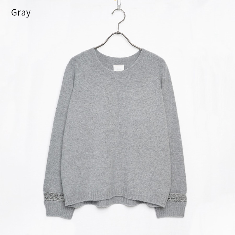 <maalisukuu>ウール/アンゴラ プレスジャガードプルオーバー/フリーサイズ