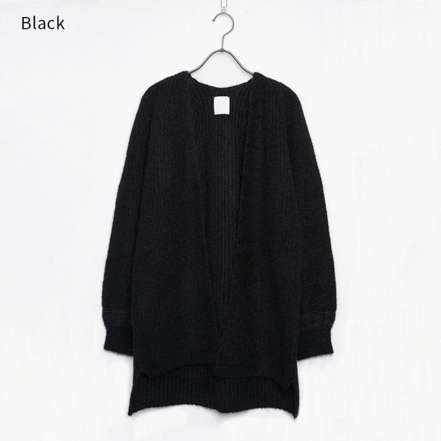 ＜maalisukuu＞ウール/モヘヤ　ニットカーディガン／フリーサイズ