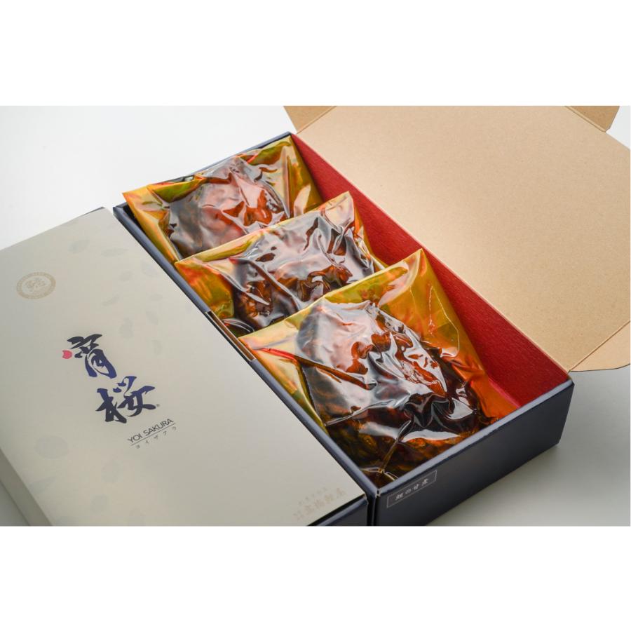 <高橋鯉屋>自社養殖ブランド鯉「宵桜」の甘煮3袋
