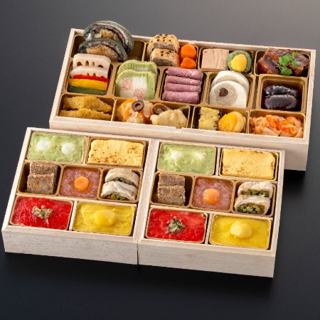 <レストランヒロミチ>フレンチおせち<ソレイユ>二段重24品目(冷蔵便)2~3人前【12月31日お届け】