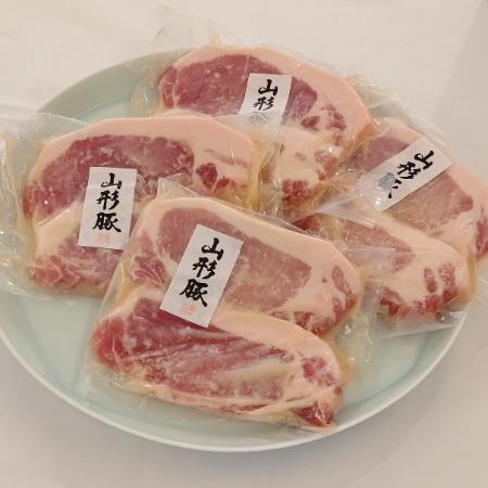 ＜レストランヒロミチ＞認定山形豚ロースの塩こうじ漬け2枚×4パック（100g×8枚）