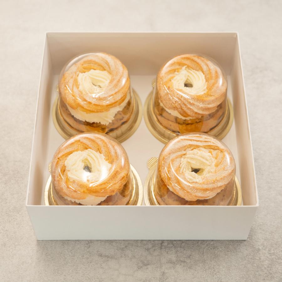 <レストランヒロミチ>来迎寺在来種そば粉&韃靼そば、うろこやのし梅のパリブレスト4個入り