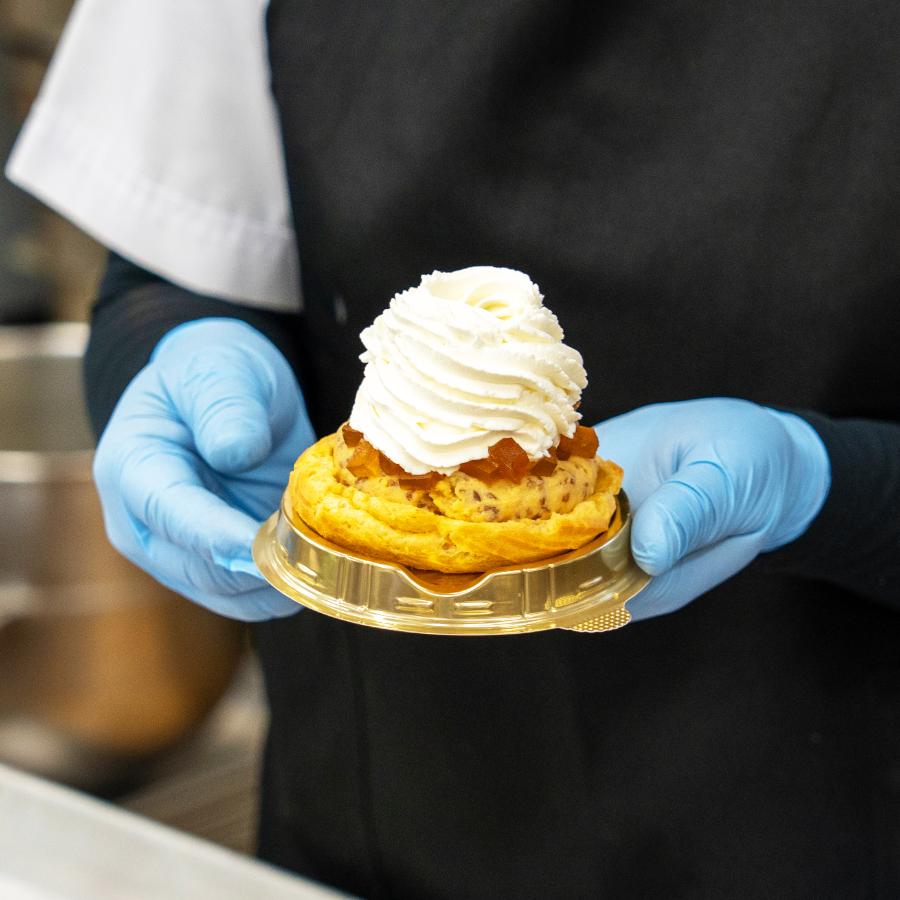 <レストランヒロミチ>来迎寺在来種そば粉&韃靼そば、うろこやのし梅のパリブレスト4個入り