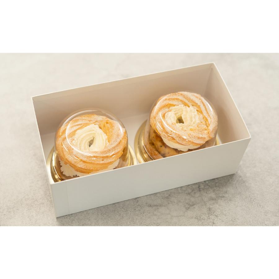 <レストランヒロミチ>来迎寺在来種そば粉&韃靼そば、うろこやのし梅のパリブレスト2個入り