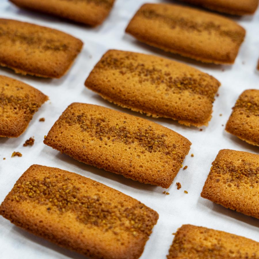 <レストランヒロミチ>焦がしバターたっぷりの来迎寺在来種そば粉&韃靼そばのフィナンシェ12個入り