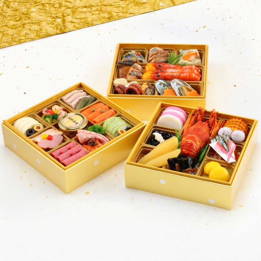 <レストランヒロミチ>フレンチ&和風のおせち<ネージュ>三段重42品目(冷凍便)4人前【12月29日お届け】