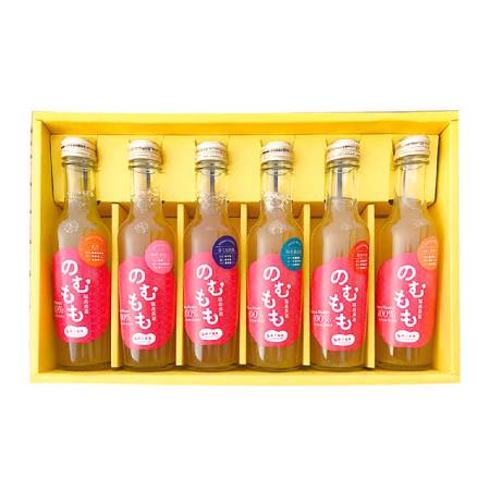 ＜菱沼農園＞桃名人が作った濃厚100％ジュース『のむもも』6本セット(M0064)