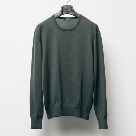 ＜ザ・クロークルーム＞Loro Pianaウールのクルーネックセーター　メンズ／XS