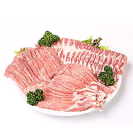 桑折町特産ブランド豚『ロイヤルピーチポーク』精肉しゃぶしゃぶ用食べ比べＡセット