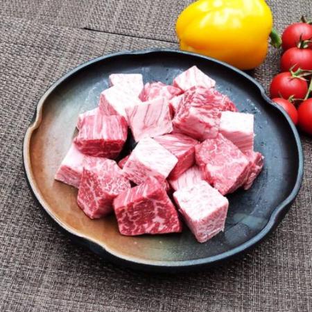 ＜藤井商店＞常陸牛 サイコロステーキ 800ｇ(400g×2)