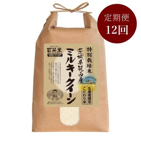 ＜大嶋農場＞ミルキークイーン 特別栽培米 5kg定期便１２カ月コース