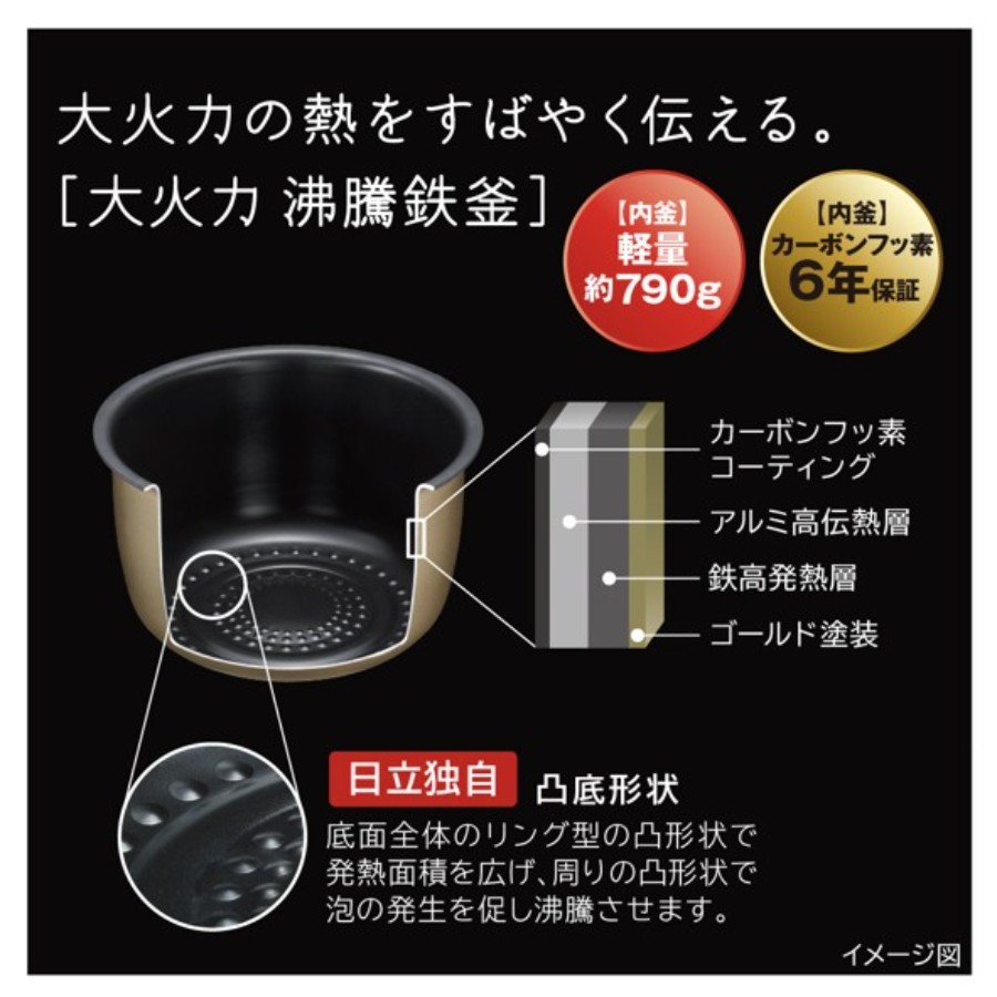 <日立>RZ-Z100JM(K)ジャー炊飯器