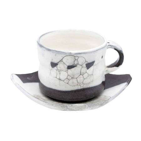 ＜菊地元野＞ 泡 カップ＆ソーサー