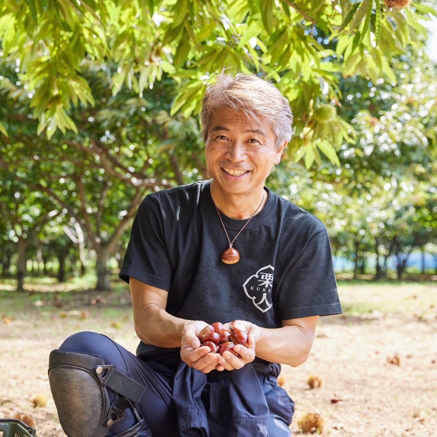 ＜和栗や＞自社農園・自然栽培の低温熟成栗『恵栗・人丸』2kg