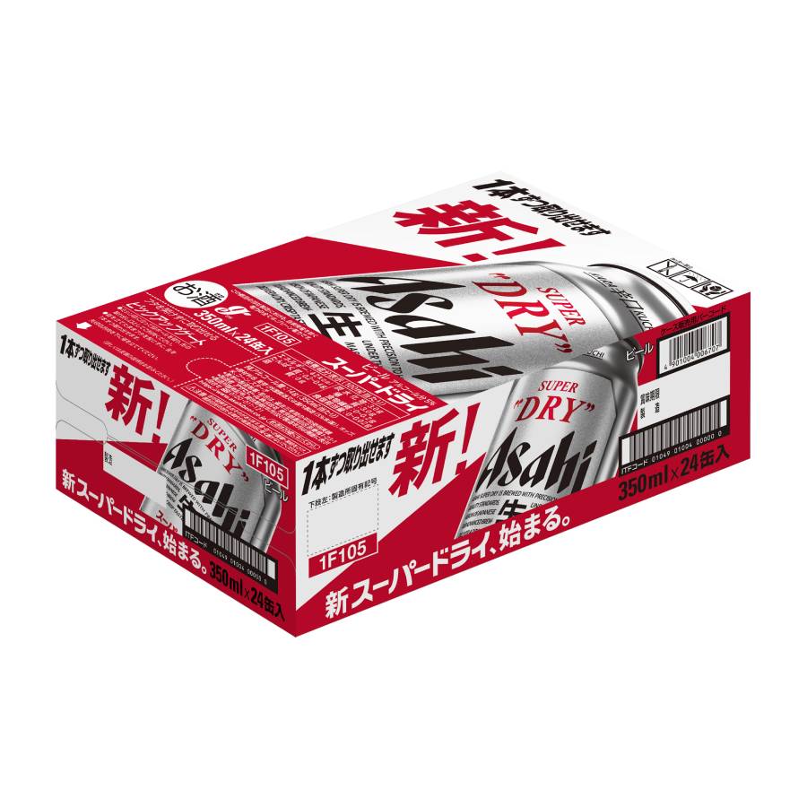 アサヒスーパードライ350ml缶24本入り1ケース【6ヵ月定期便】 | 茨城県 