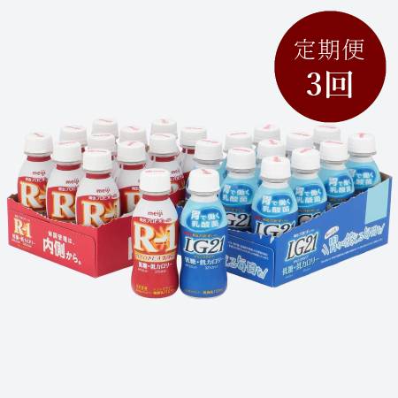 R-1低糖低カロリー・LG21低糖低カロリー　各12本【3か月定期便】