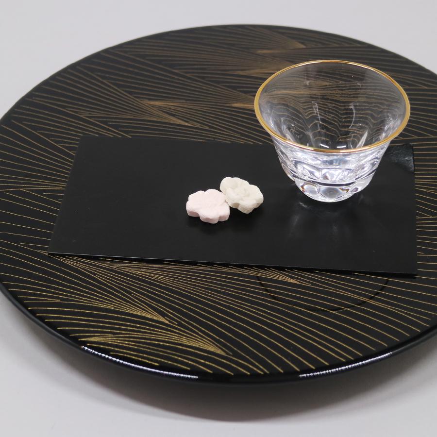 ＜ALART＞折紙トレー　2枚セット　漆黒・白銅