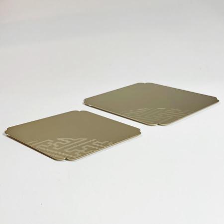 ＜ALART＞菓子トレー　ひし紋　ゴールド　2枚セット