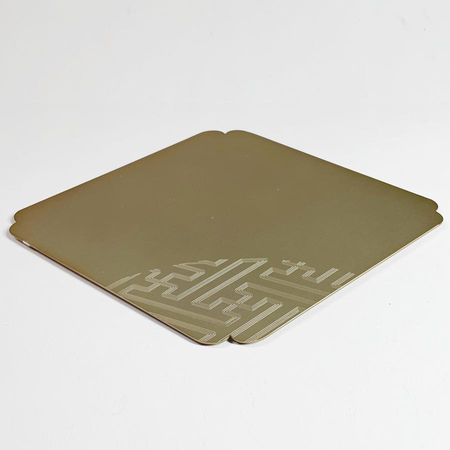 ＜ALART＞菓子トレー　ひし紋　ゴールド　2枚セット