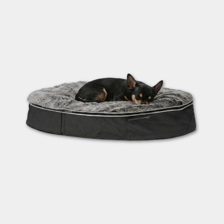 ＜アンビエントラウンジ＞ペットラウンジ　低反発クッション　犬猫ベッド　XSサイズ／グレー／ラビットグレー／ロータイプ／エリートコア