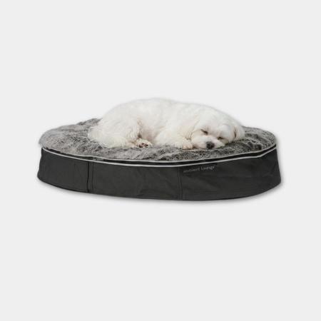＜アンビエントラウンジ＞ペットラウンジ　低反発クッション　犬猫ベッド　Sサイズ／グレー／ラビットグレー／ロータイプ／エリートコア
