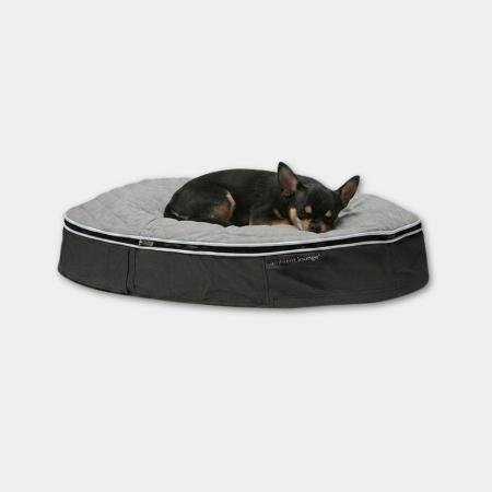 ＜アンビエントラウンジ＞ペットラウンジ　低反発クッション　犬猫ベッド　XSサイズ／グレー／キルトグレー／ロータイプ／エリートコア