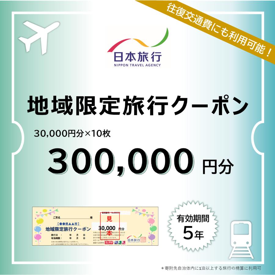 ＜日本旅行＞日光市　地域限定旅行クーポン　30万円分