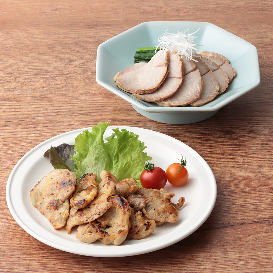 ＜ＡＢＣミート＞那須三元豚のチャーシューと西京風味噌漬けセット