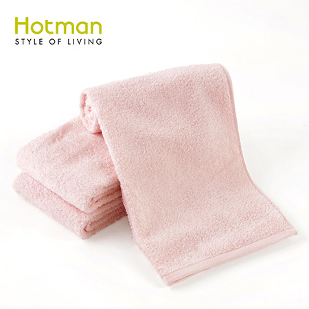＜HOTMAN/ホットマン＞ホットマンカラ―　フェイスタオル×3　ピンク　