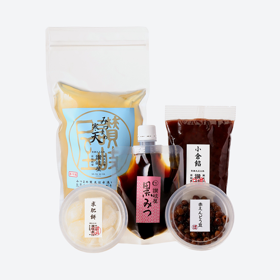 <寒天工房 讃岐屋>あんみつセット小倉餡