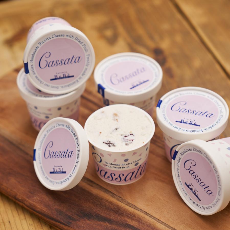 <Latteria BeBe Kamakura>自家製リコッタのアイスケーキ『カッサータ』