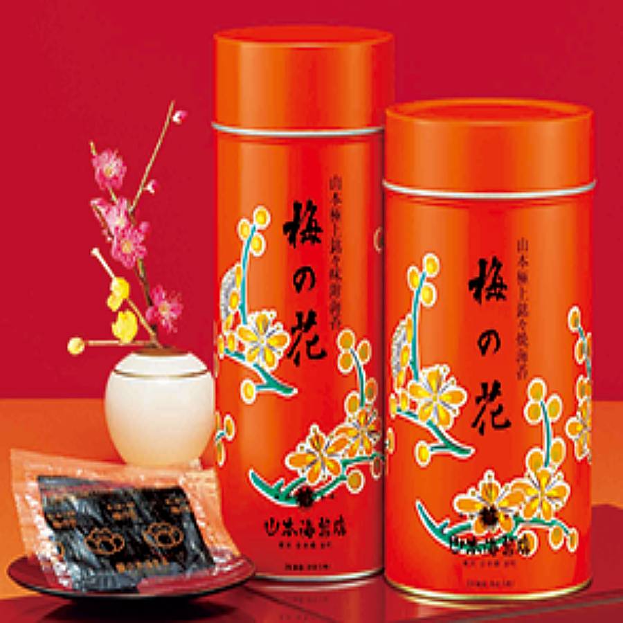 ＜山本海苔店＞「梅の花」焼海苔2缶詰合せ