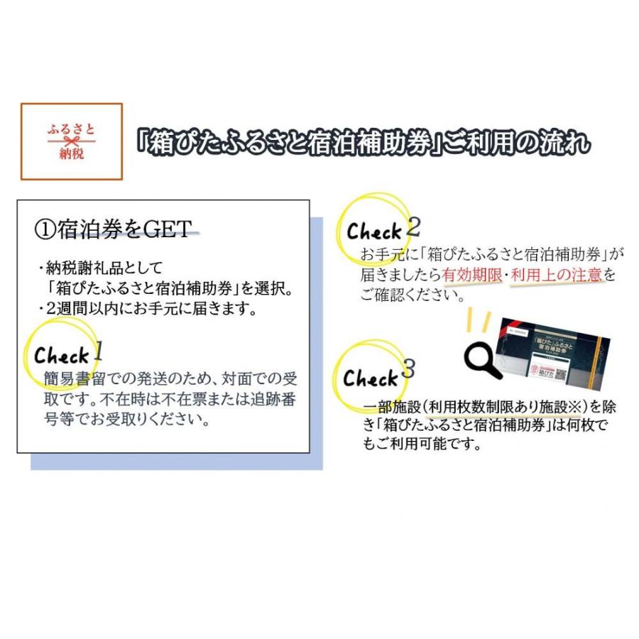 ＜箱ぴた＞ふるさと宿泊補助券（9万円分）