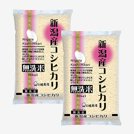 【令和7年産新米】無洗米新潟産コシヒカリ5kg×2本
