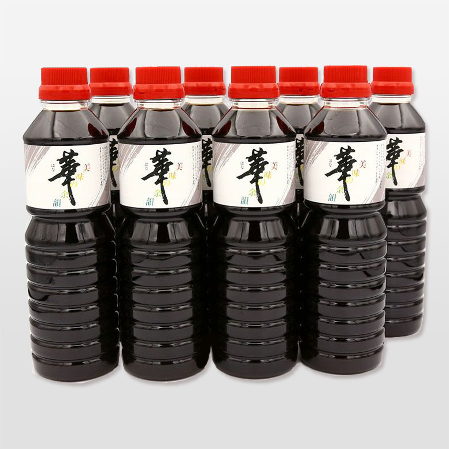 ＜山田醸造＞卓上醤油「華」500ml×8本