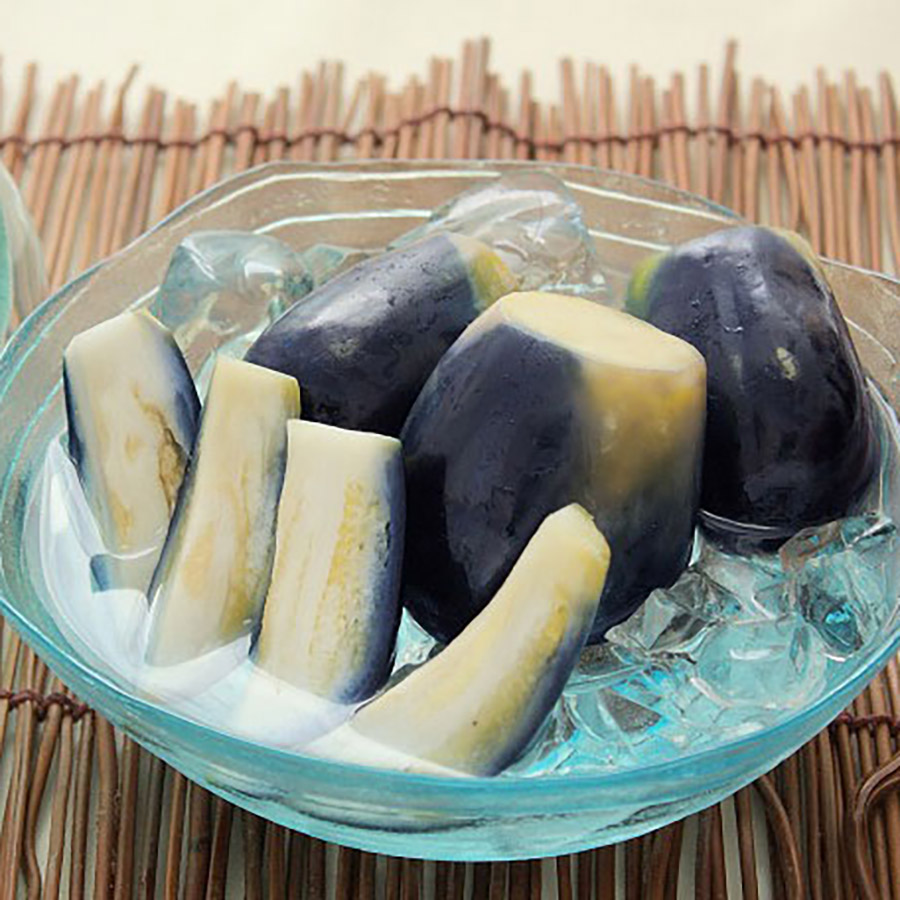 ＜野島＞伝承十全きんちゃく茄子　3玉×6袋入り