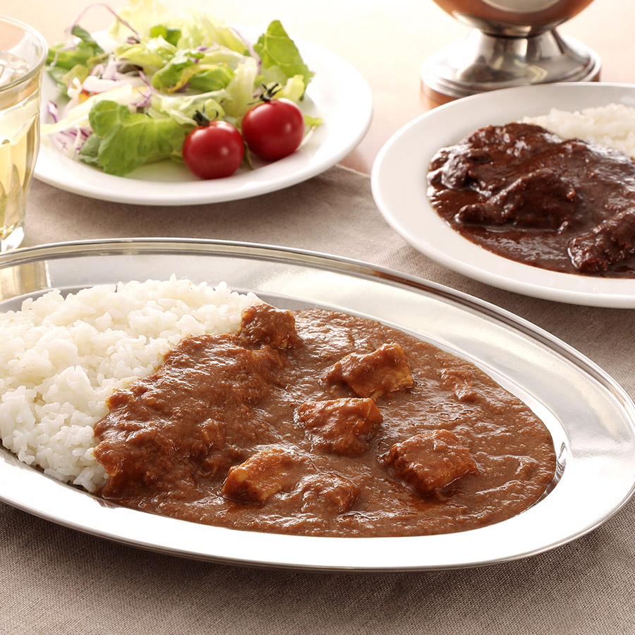 ＜ピーア軒＞越後の洋食詰合せ　4種計5袋（シチュー、カレー、ドリア）