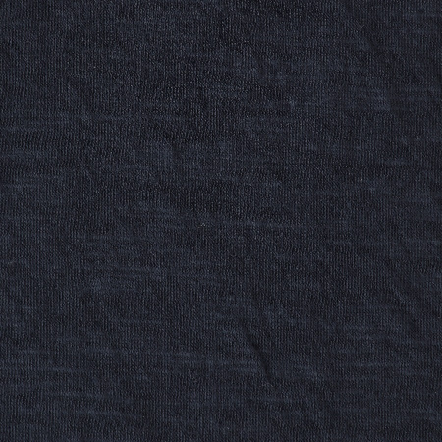 〈ao/アオ〉8分袖Tシャツ　濃藍　婦人/Lサイズ