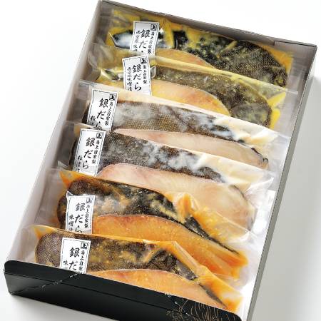自家製銀だら3色漬