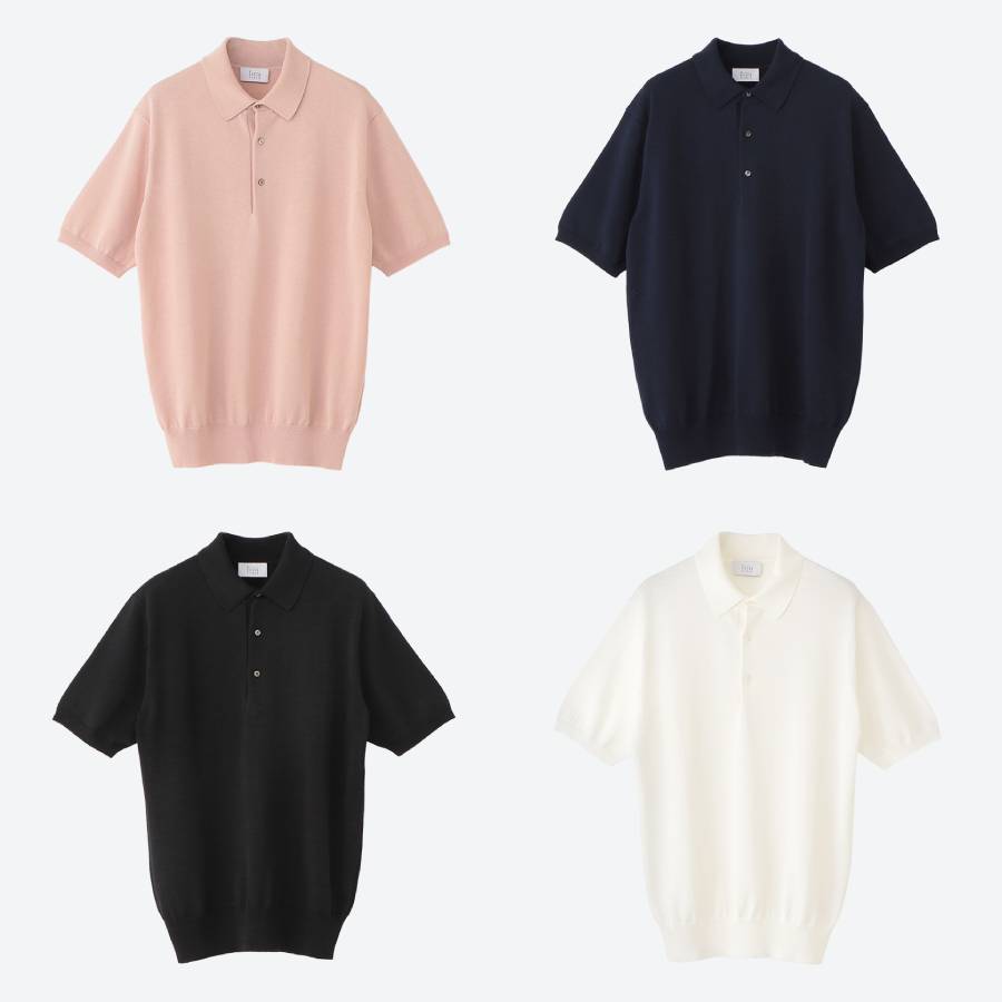 ＜S.ESSENTIALS／エス　エッセンシャルズ＞メンズ　ハイツイストニットポロ　50（LL）