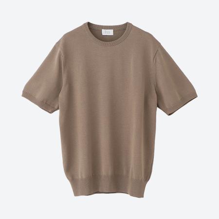 ＜S.ESSENTIALS／エス　エッセンシャルズ＞メンズ　ハイツイストニットTシャツ　46（M）