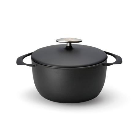＜UNILLOY＞キャセロール（鋳物ホーロー鍋）　20cm　くろがね