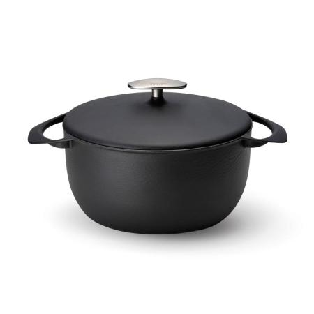 ＜UNILLOY＞キャセロール（鋳物ホーロー鍋）　22cm　くろがね