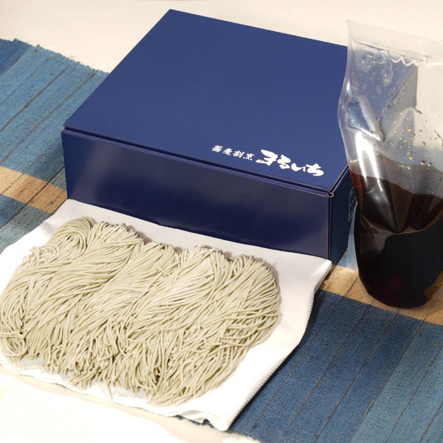 ＜蕎麦割烹　まるいち＞へぎそば　真人の味　3人前生めん540ｇ、つゆ450ｇ