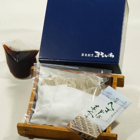 ＜蕎麦割烹　まるいち＞へぎそば　真人の味　3人前生めん540ｇ、つゆ450ｇ