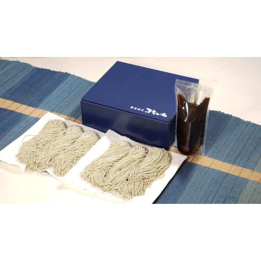 ＜蕎麦割烹　まるいち＞へぎそば　真人の味　4人前生めん720ｇ、つゆ600ｇ