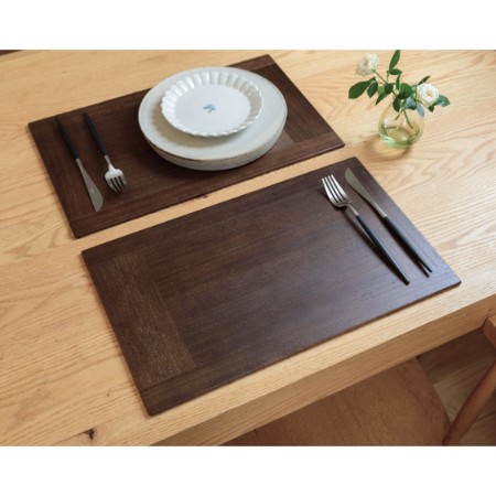 ＜ASAKURA＞KIRI Place Mat ブラウン 2枚組